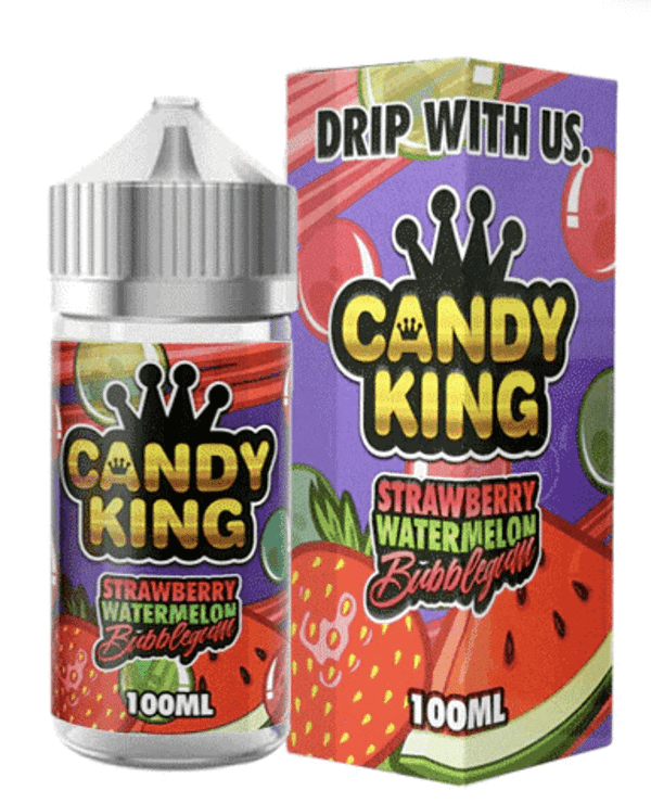 Strawberry Watermelon Bubblegum by Candy King 100ml - Ecig city Upland CA